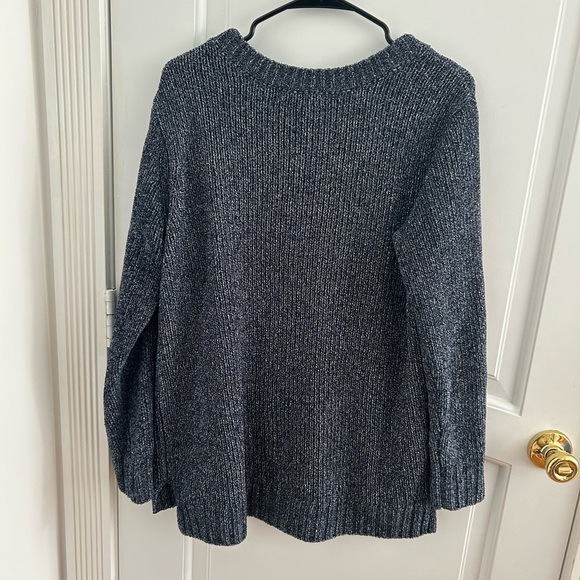 Orvis soft chenille navy sweater - Picture 2 of 3
